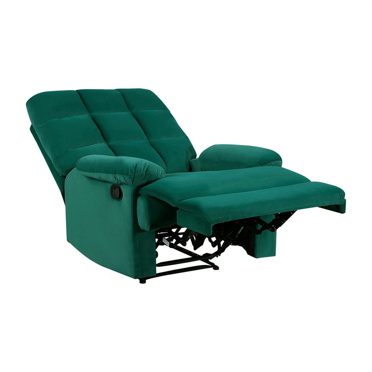 Green Velvet Manual Recliner K341683