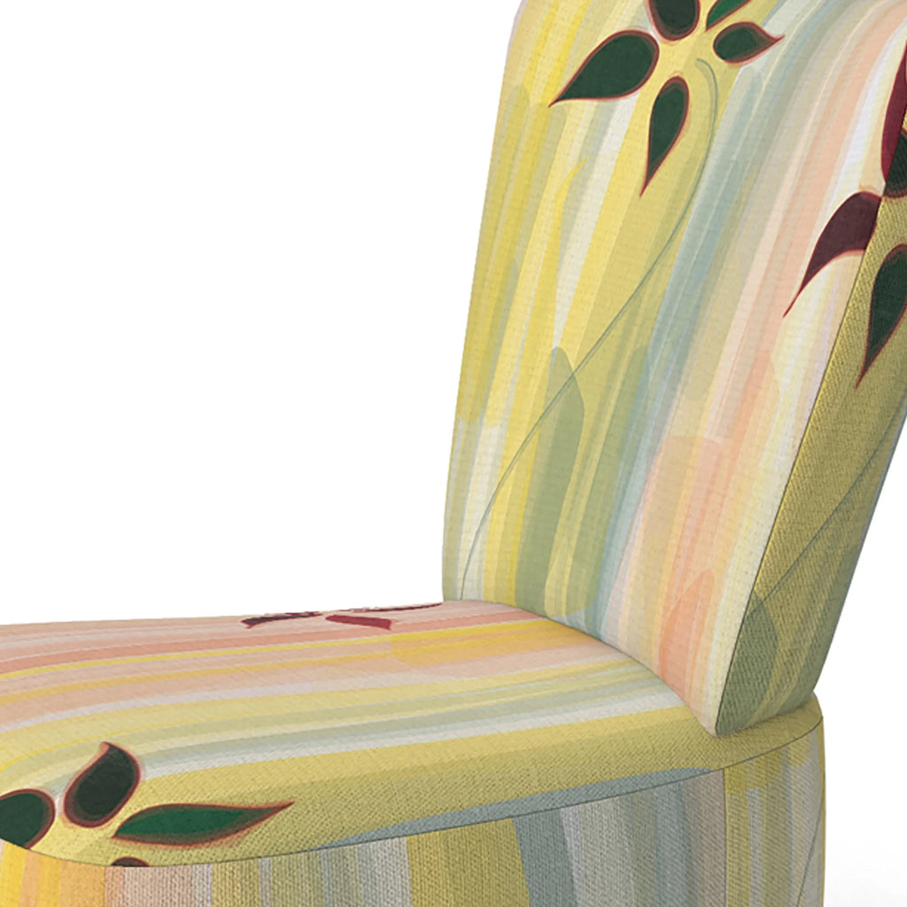 Upholstered Patterned Accent Chair and Arm Chair B792