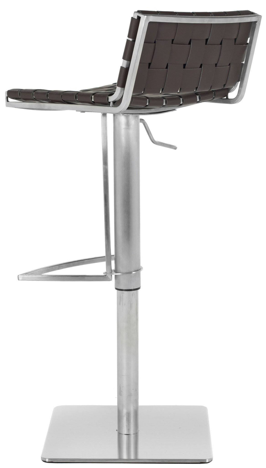 Brown Gas Lift Swivel Bar Stool Q99454