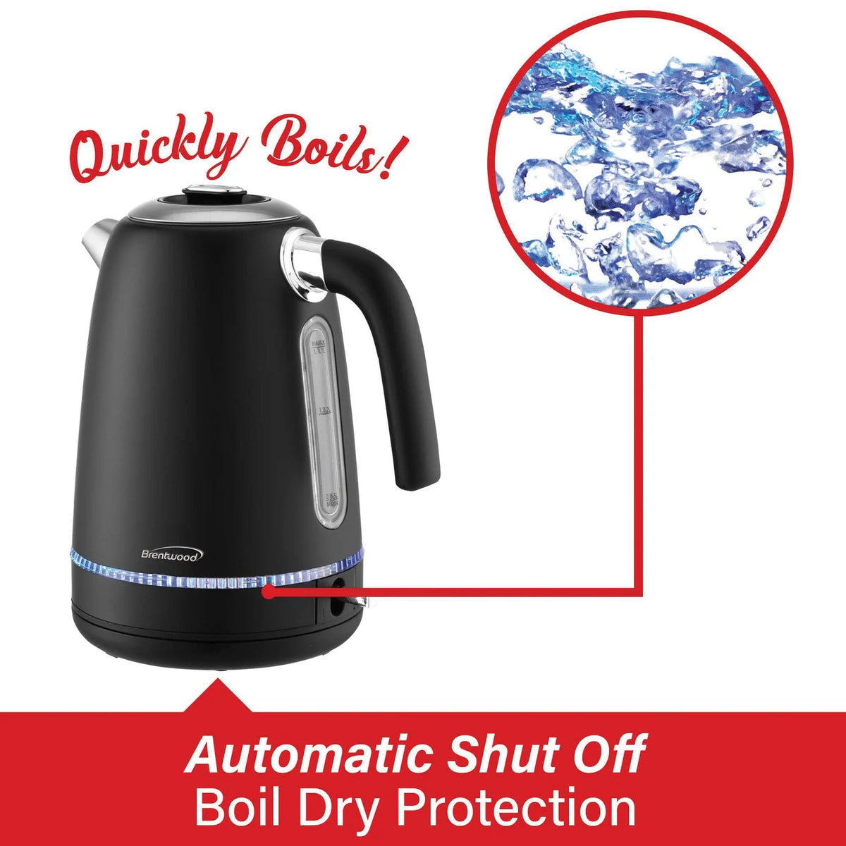 7-Cup 1,500-Watt Cordless Electric Stainless Steel Kettle S644