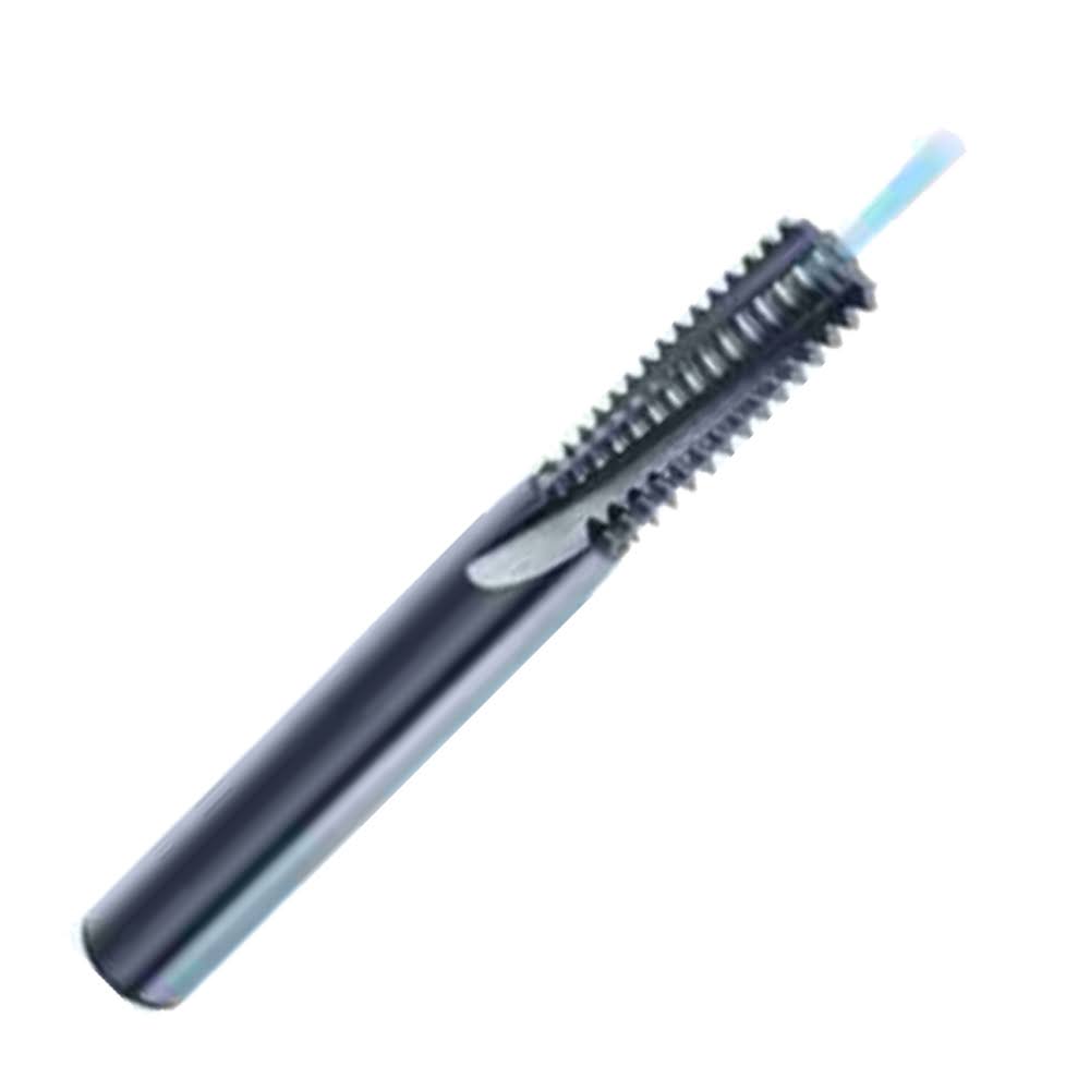 1/2-13 Spiral Flute 2xD Standard Carbide Thread Mill, 4 Flutes, TiCN Coated, Coolant Through L6173