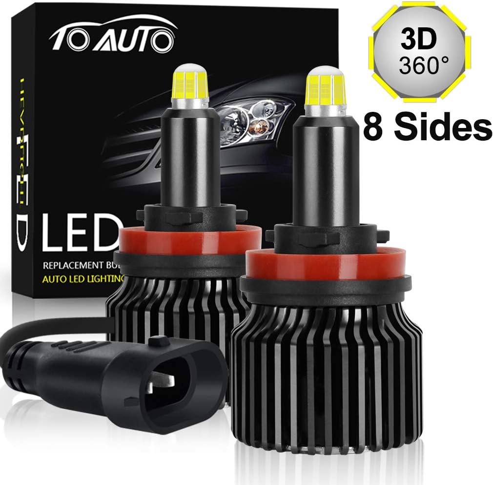 LED Headlight Bulbs 6000K 12000LM All-in-One Conversion Kit Pack of 2 R675807