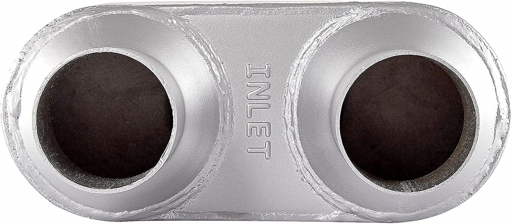 2.25 inch Inlet Outlet Performance Automotive Muffler Exhaust Pack of 2 D246921