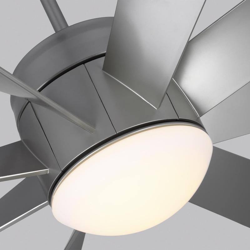56x22 LED Ceiling Fan Brushed Steel I670