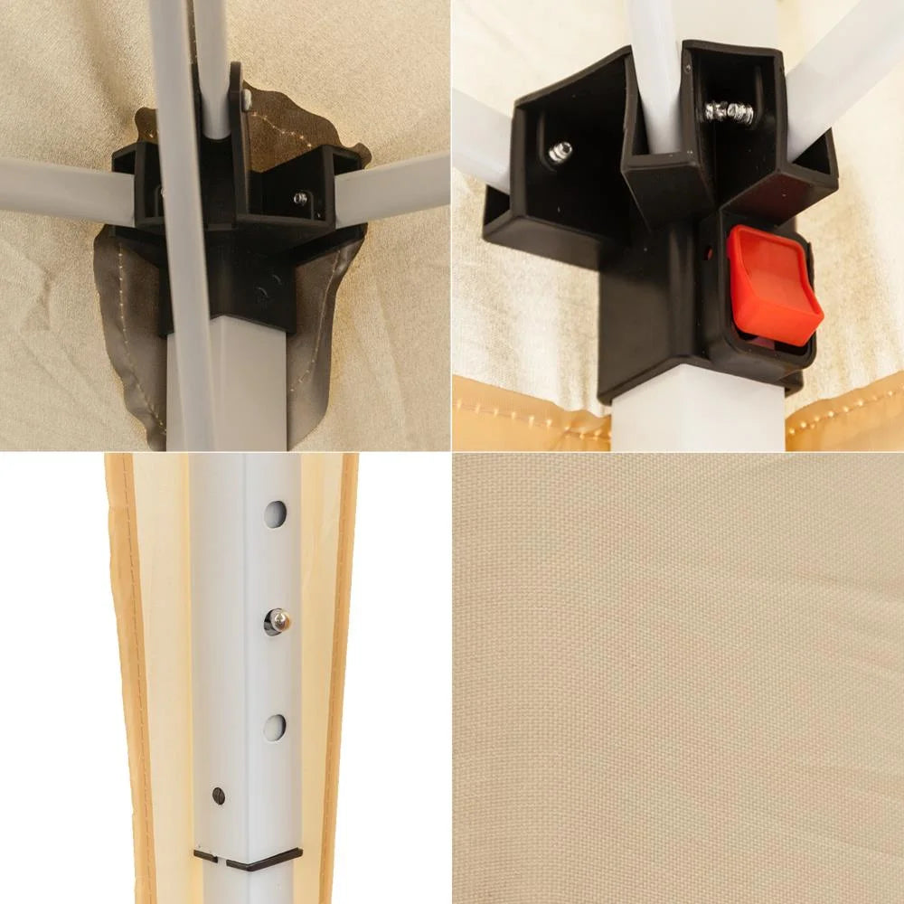 Beige Pop Up Canopy Tent M838