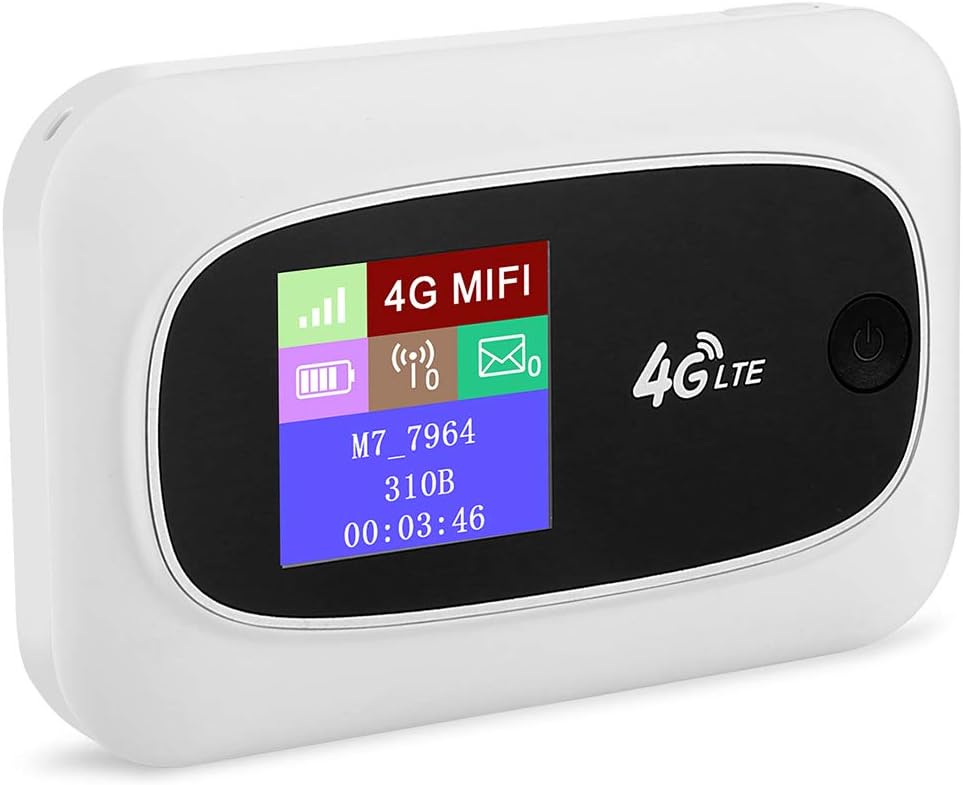 4G LTE Mobile WiFi Hotspot Travel Router Wireless SIM Routers with SD SIM Card Slot Pack of 2 N509707