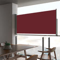 Red Retractable Side Awning F58739