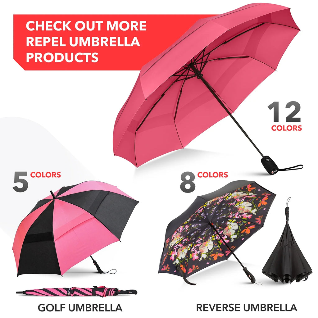 Pink Compact Automatic Travel Umbrella C73607