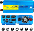 2000W Pure Sine Wave Power Inverter 12V DC to 110V AC with LED Display 3 AC Outlets Y13000