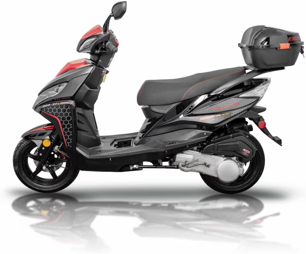 Black Force 200 EFI Scooter Moped P370432