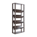 Walnut Oak 5-Shelf Bookcase C405
