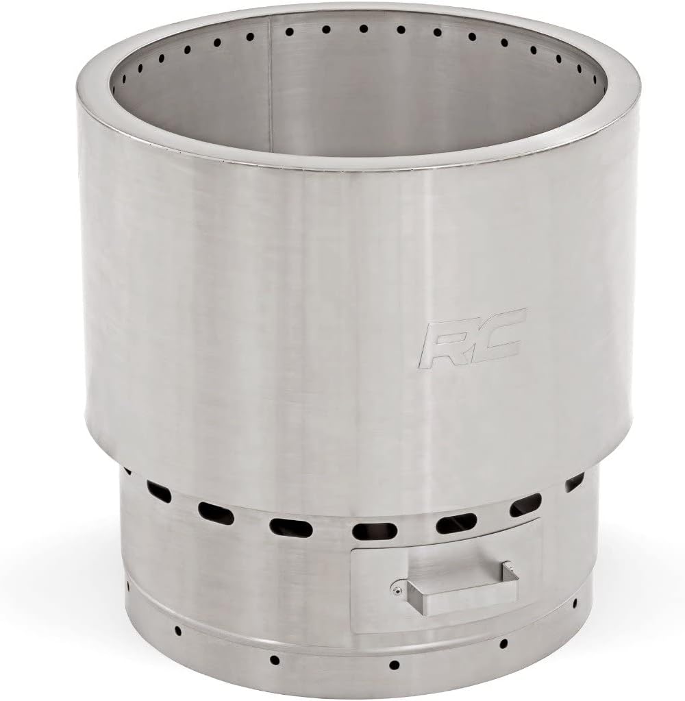 Stainless Steel Smokeless Fire Pit with Carry Bag K8108