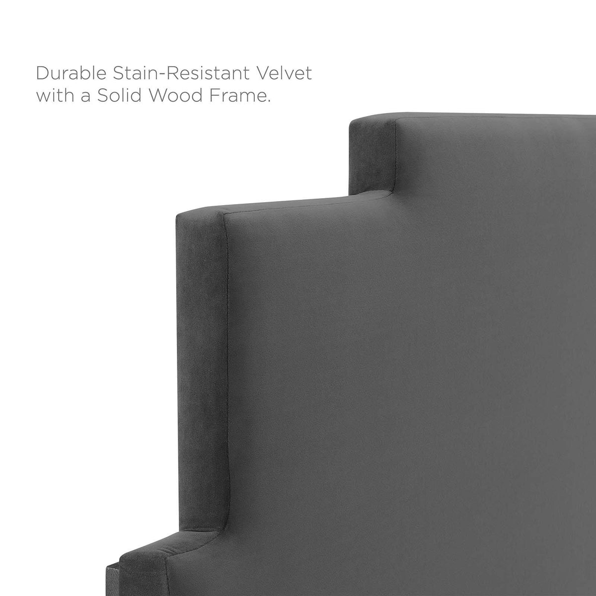 Navy Performance Velvet King/California King Headboard O6040