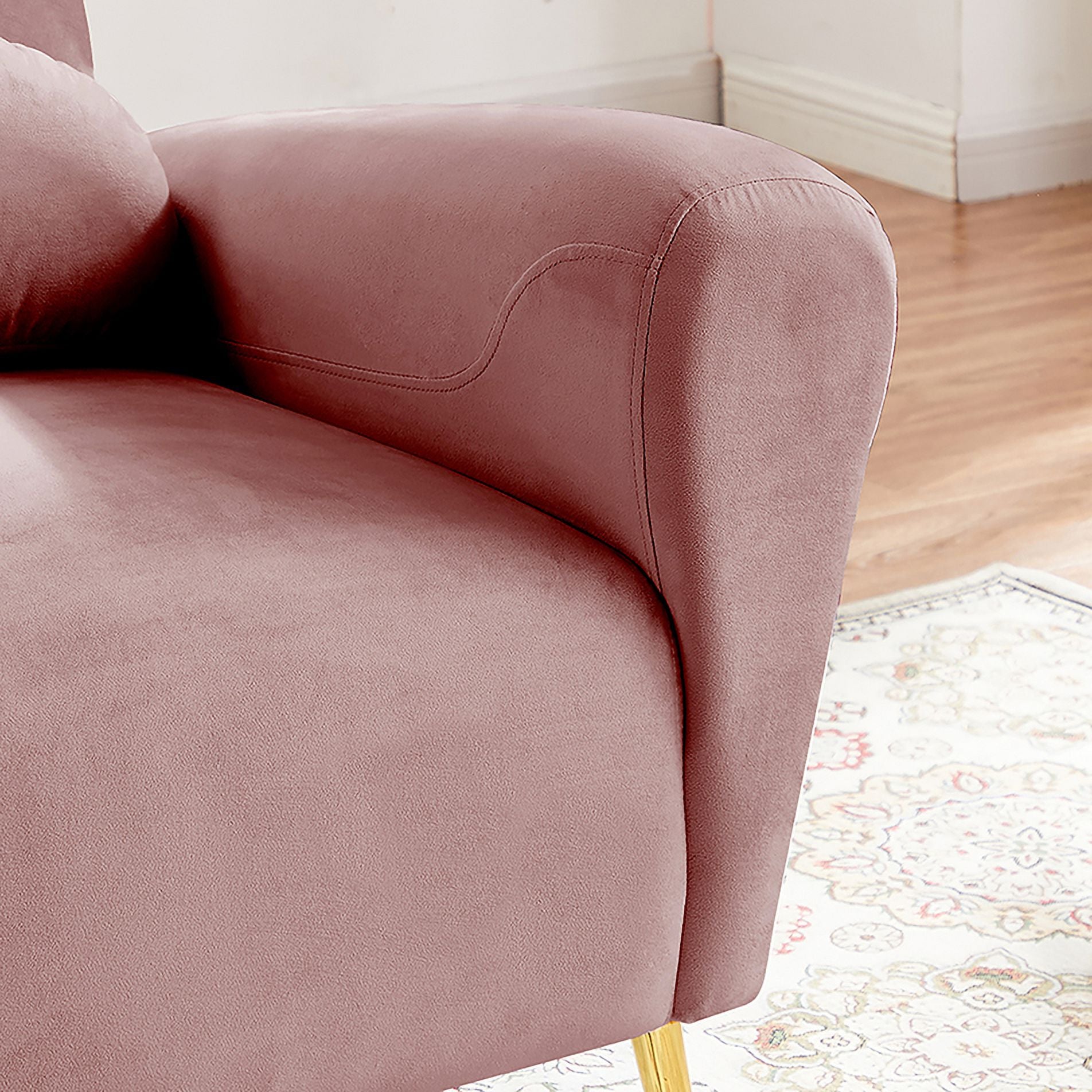 Blue Upholstered Armless Chair G38677