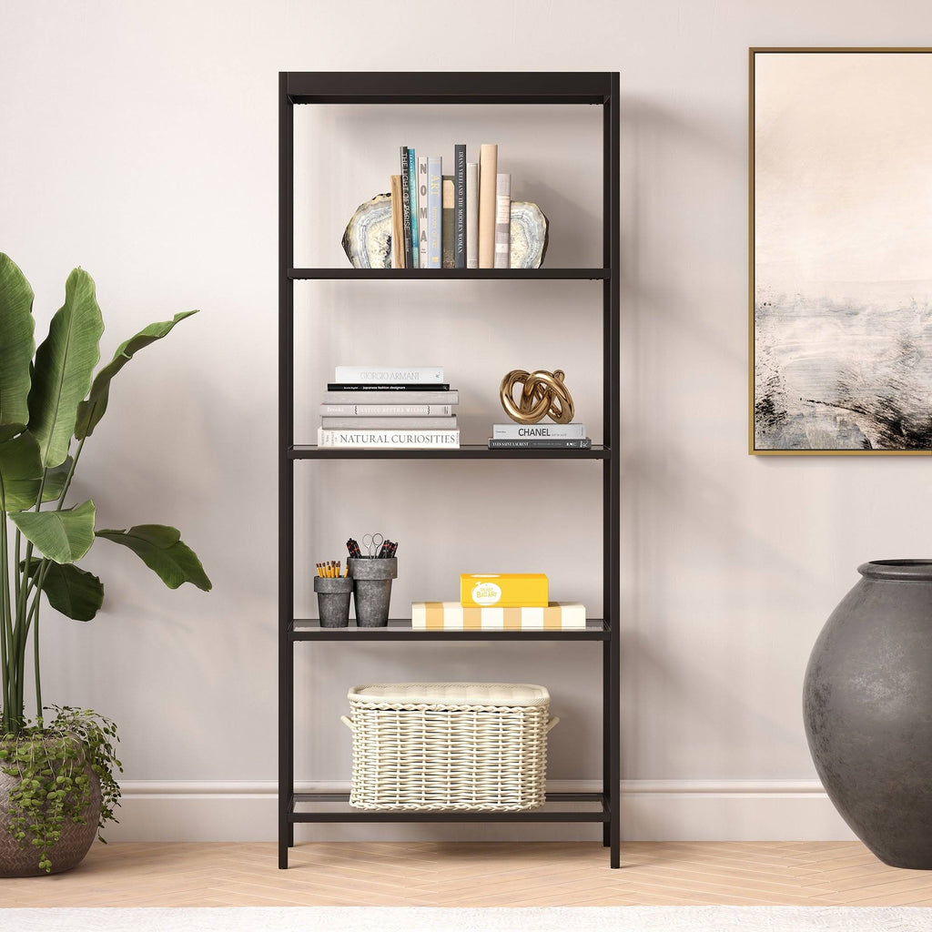 Brass Finish Bookcase Z1657