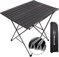 Blue Medium Aluminum Camping Table with Carry Bag U369572
