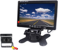 12V 24V Vehicle Backup Camera System Rear View Camera with 7 Monitor and 34 ft AV Cables R848