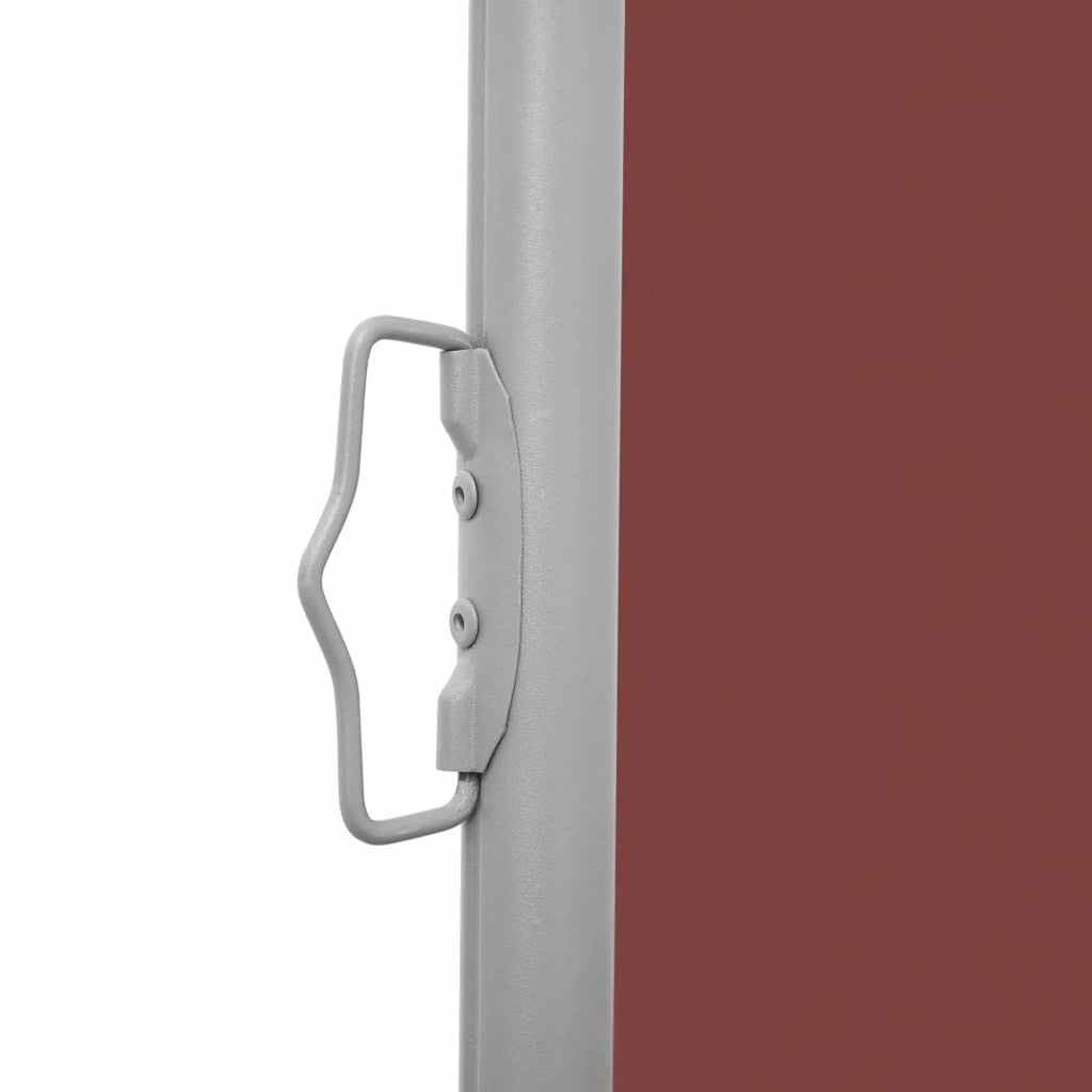 Retractable Side Awning Brown 55.1"x236.2" Y754