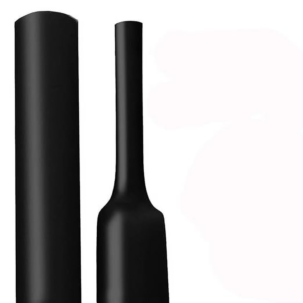1-1/4 Inch 3:1 Waterproof Heat Shrink Tubing, 4 Ft Black T21969