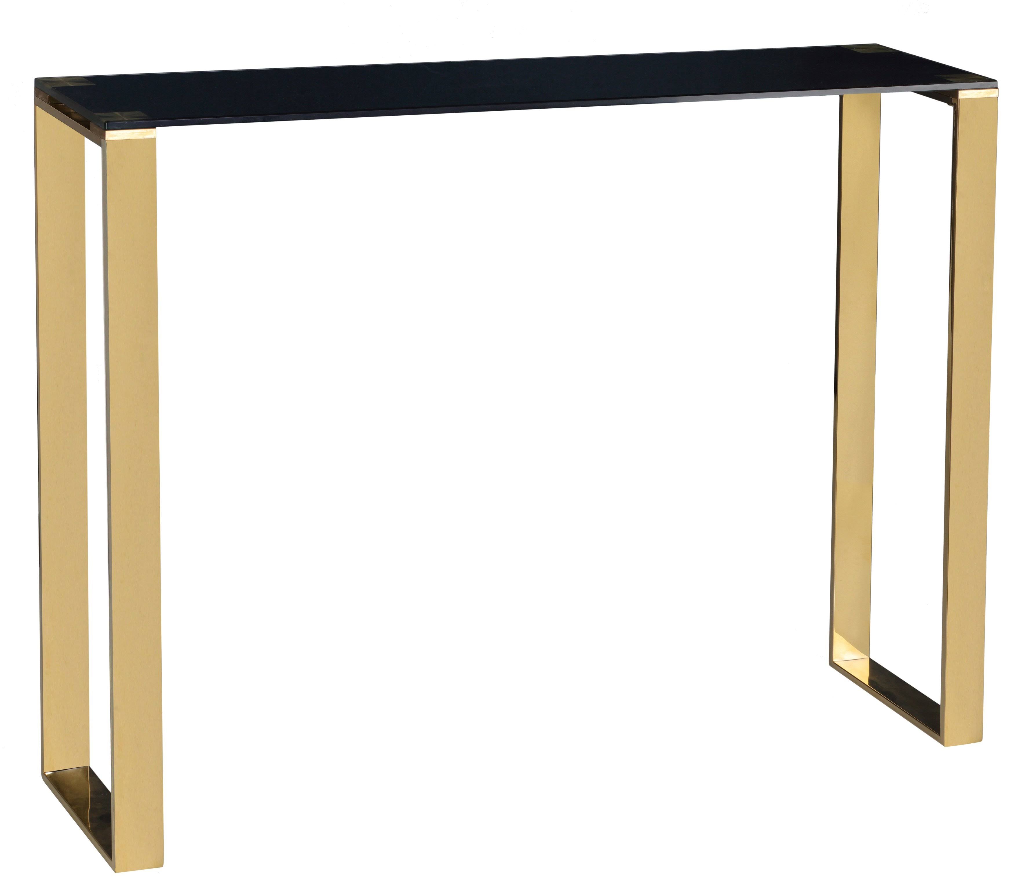 Black/Gold Narrow Console Table U408098