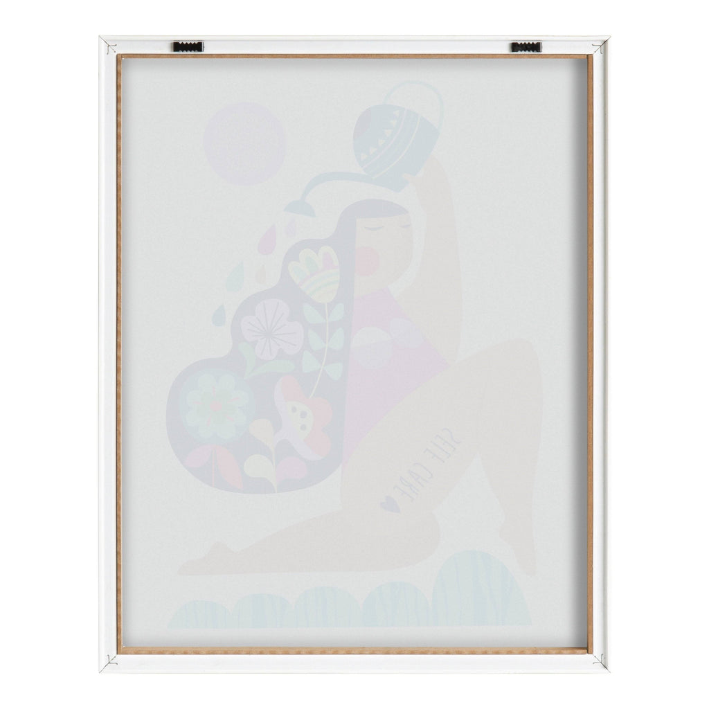 Natural Plastic Framed Printed Glass O652