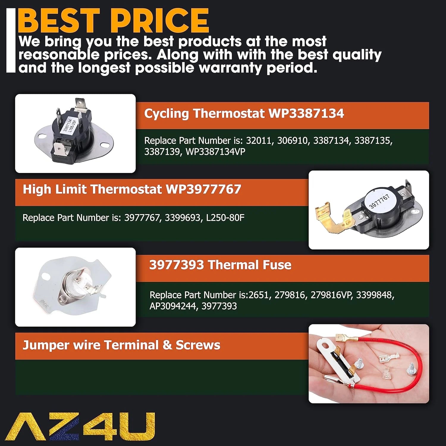 Dryer Heating Element Thermal Cut H936