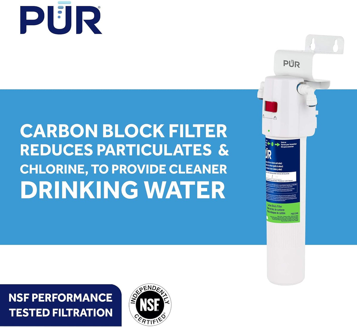 White Pack of 2 Water Filtration System V12556