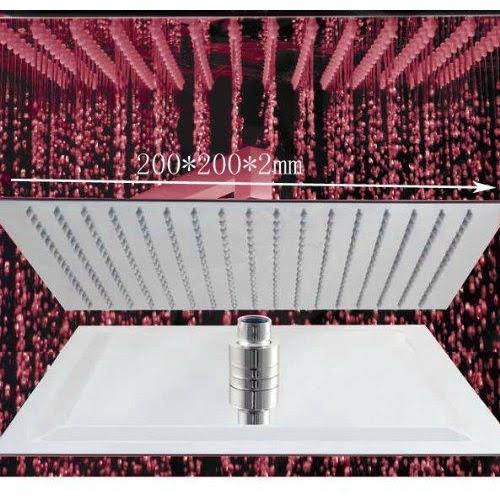 Antique Brass Rainfall LED Shower Head B44262