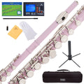 Pink Lacquer Closed Hole C Flute with Case and Stand V881269