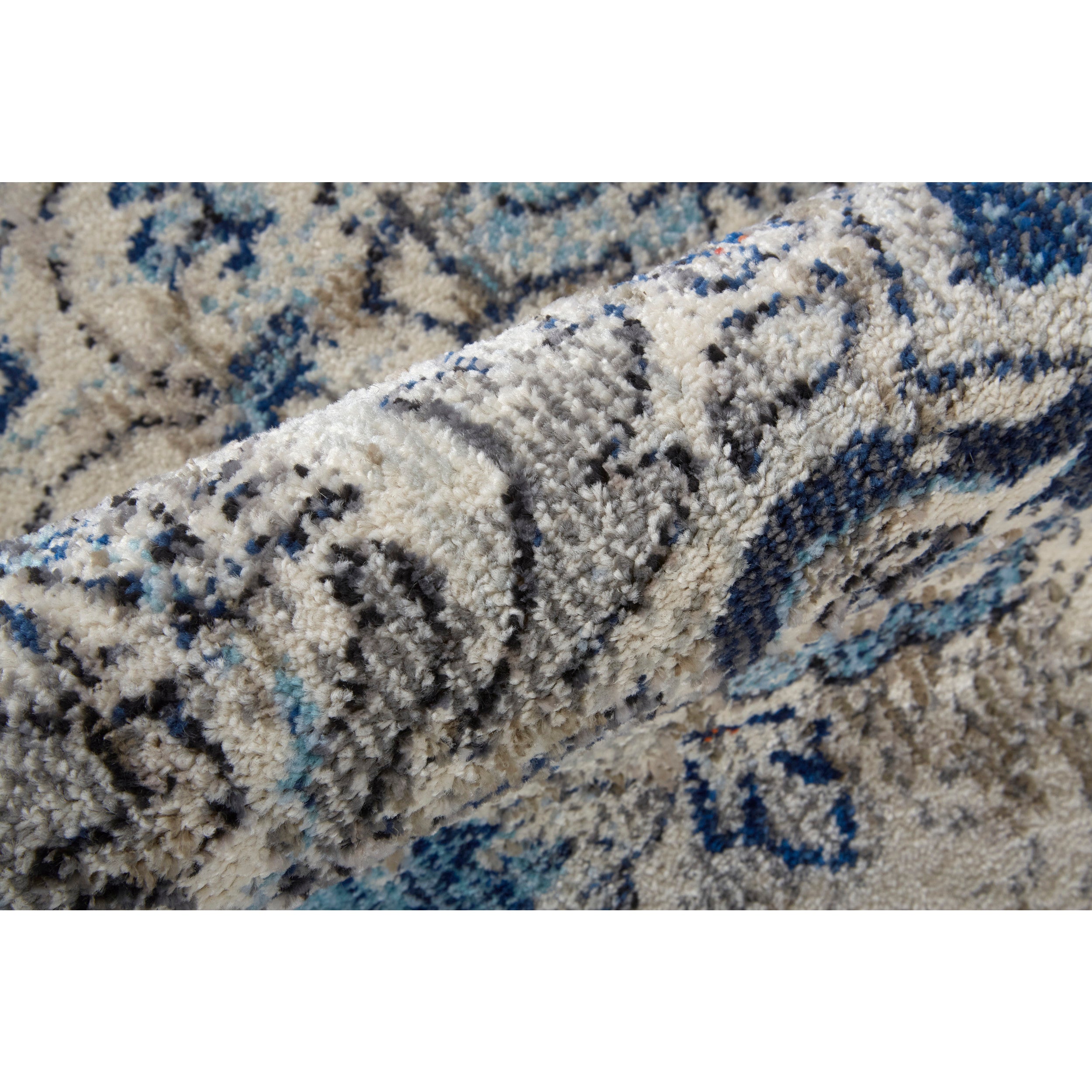 Blue/Ivory/Red Area Rug O3480