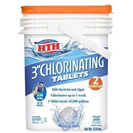3-Inch Chlorinating Tablets Swimming Pool Chlorine, 37.5 lbs L905