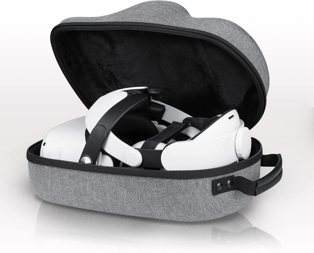 VR Headset Carrying Case, Head Strap, and Face Cover Bundle Pack of 2 S5700