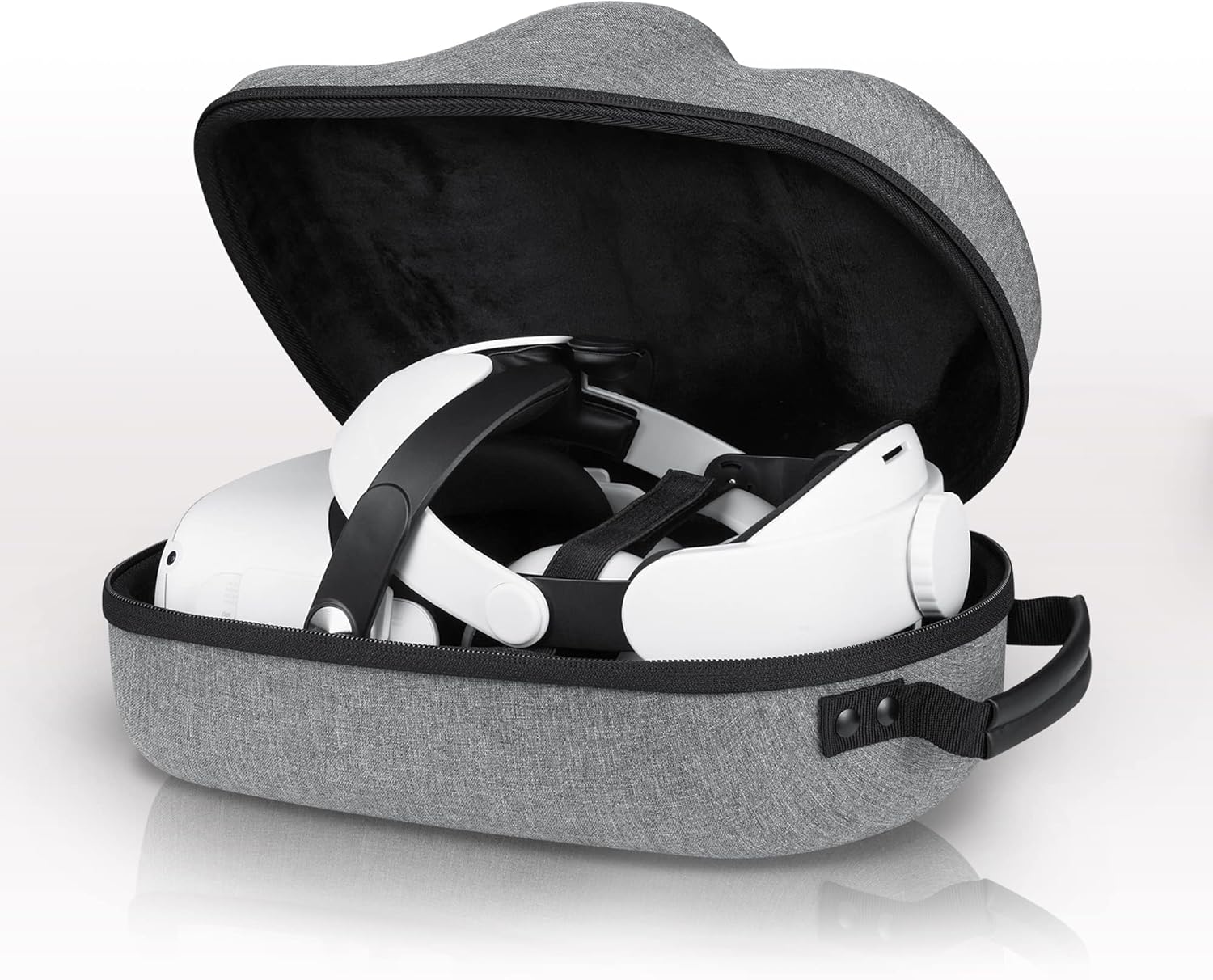 VR Headset Carrying Case, Head Strap, and Face Cover Bundle Pack of 2 S5700