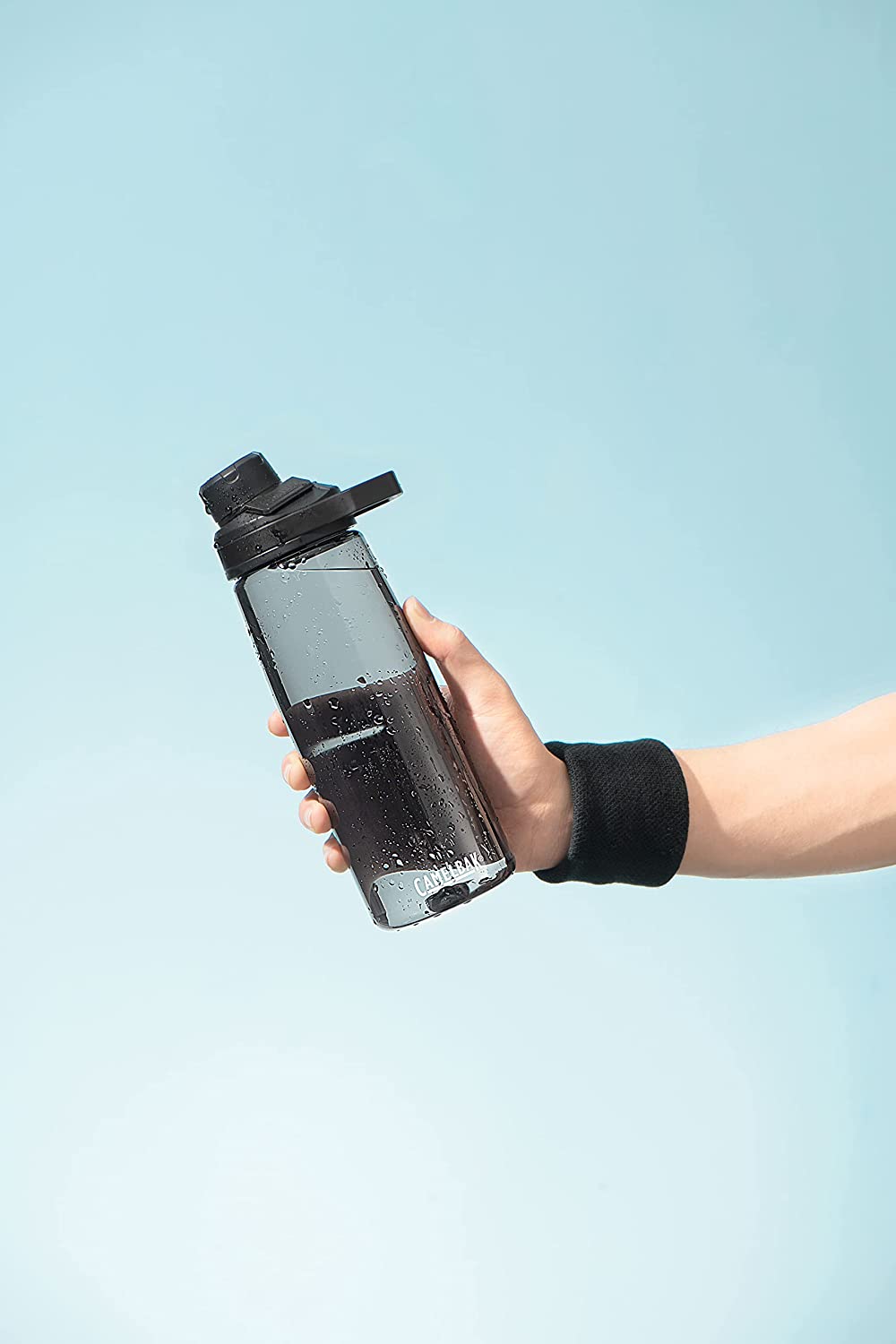 50oz Clear BPA Free Water Bottle with Magnetic Cap D148