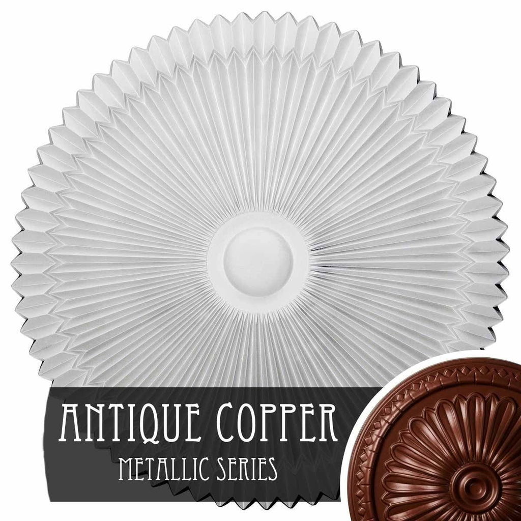24x22OD x 3x22P Hand-Painted Ceiling Medallion T37736