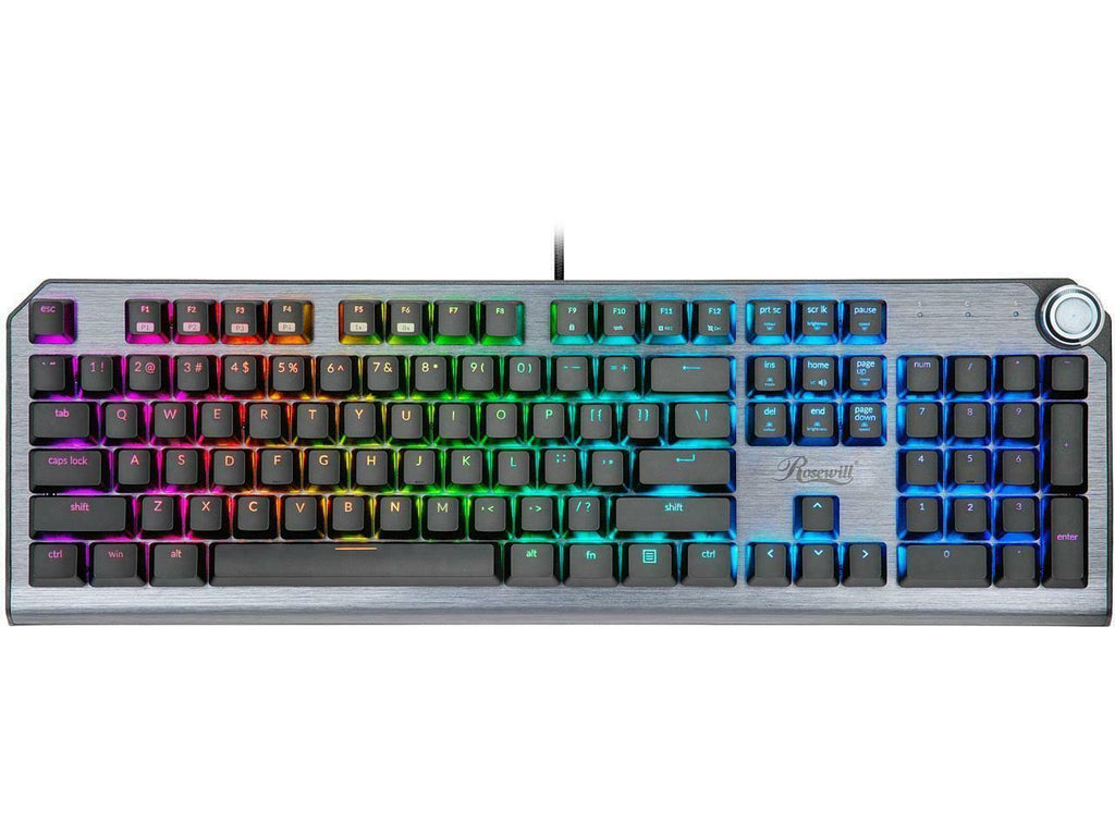 RGB S Mechanical Gaming Keyboard with Cherry MX Silver Switches Q4966