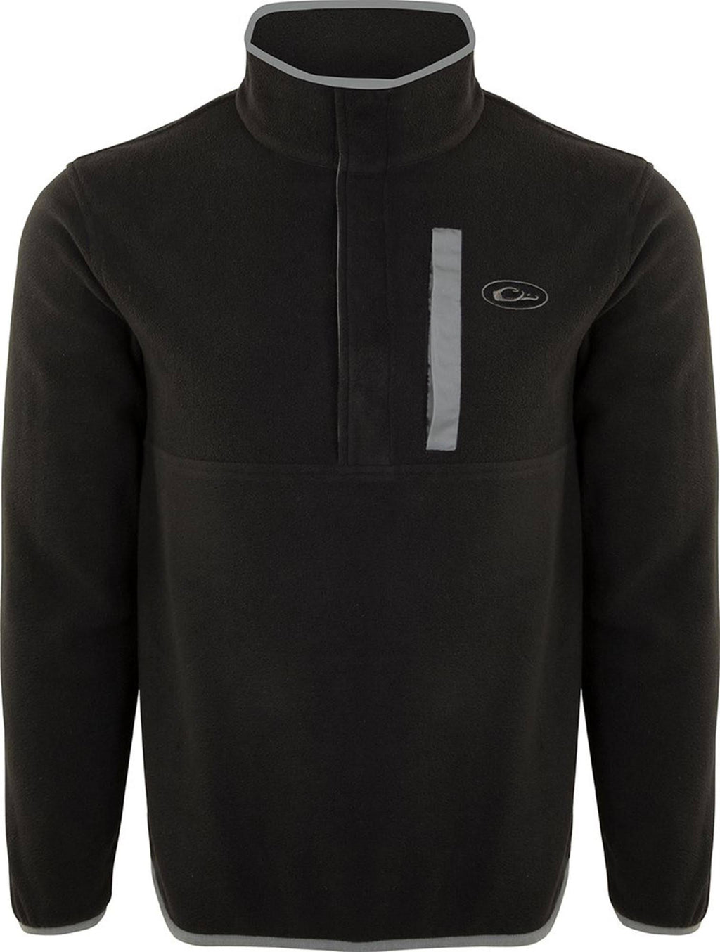 Black Charcoal Camp Fleece Pullover 2XL O316