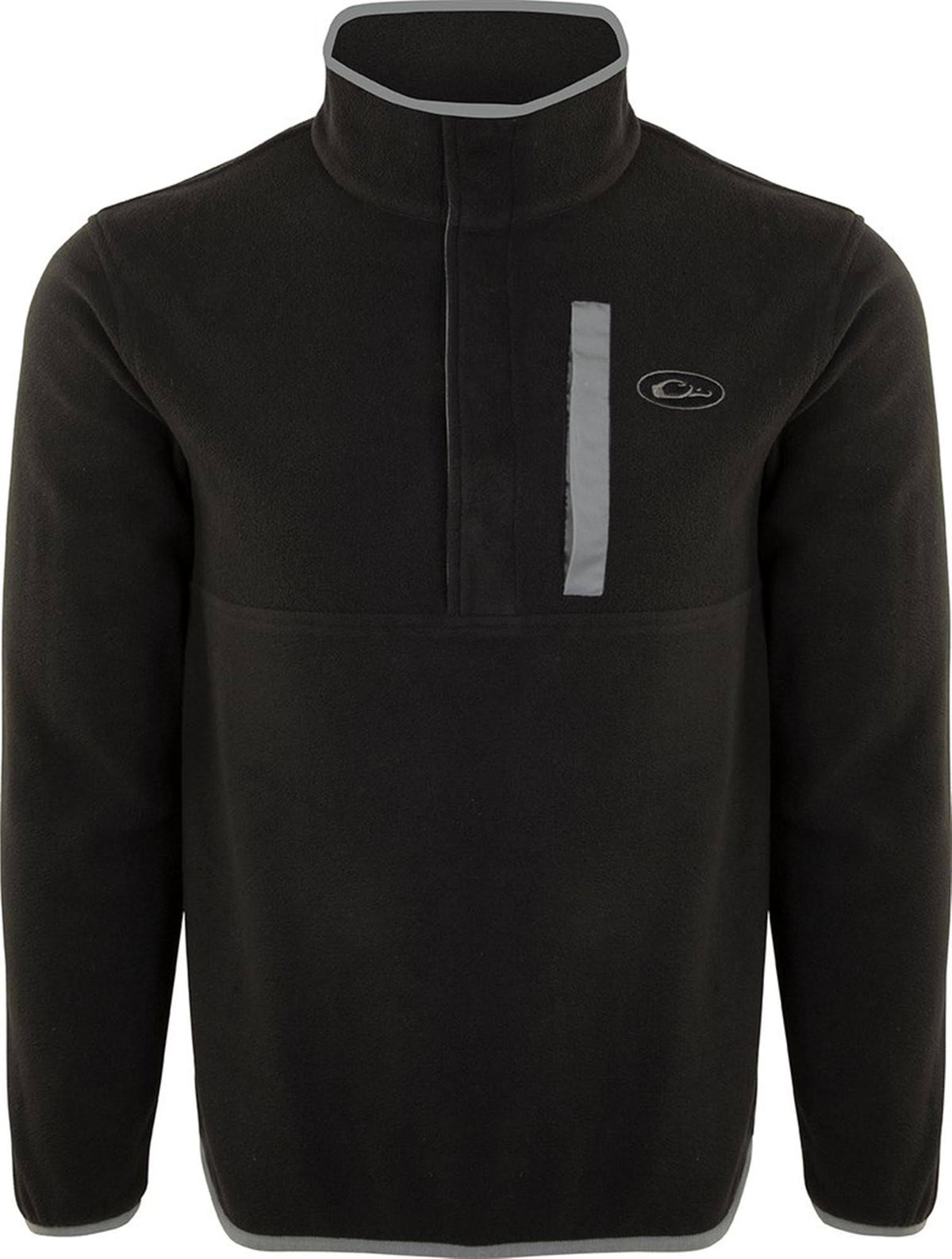 Black Charcoal Camp Fleece Pullover 2XL O316