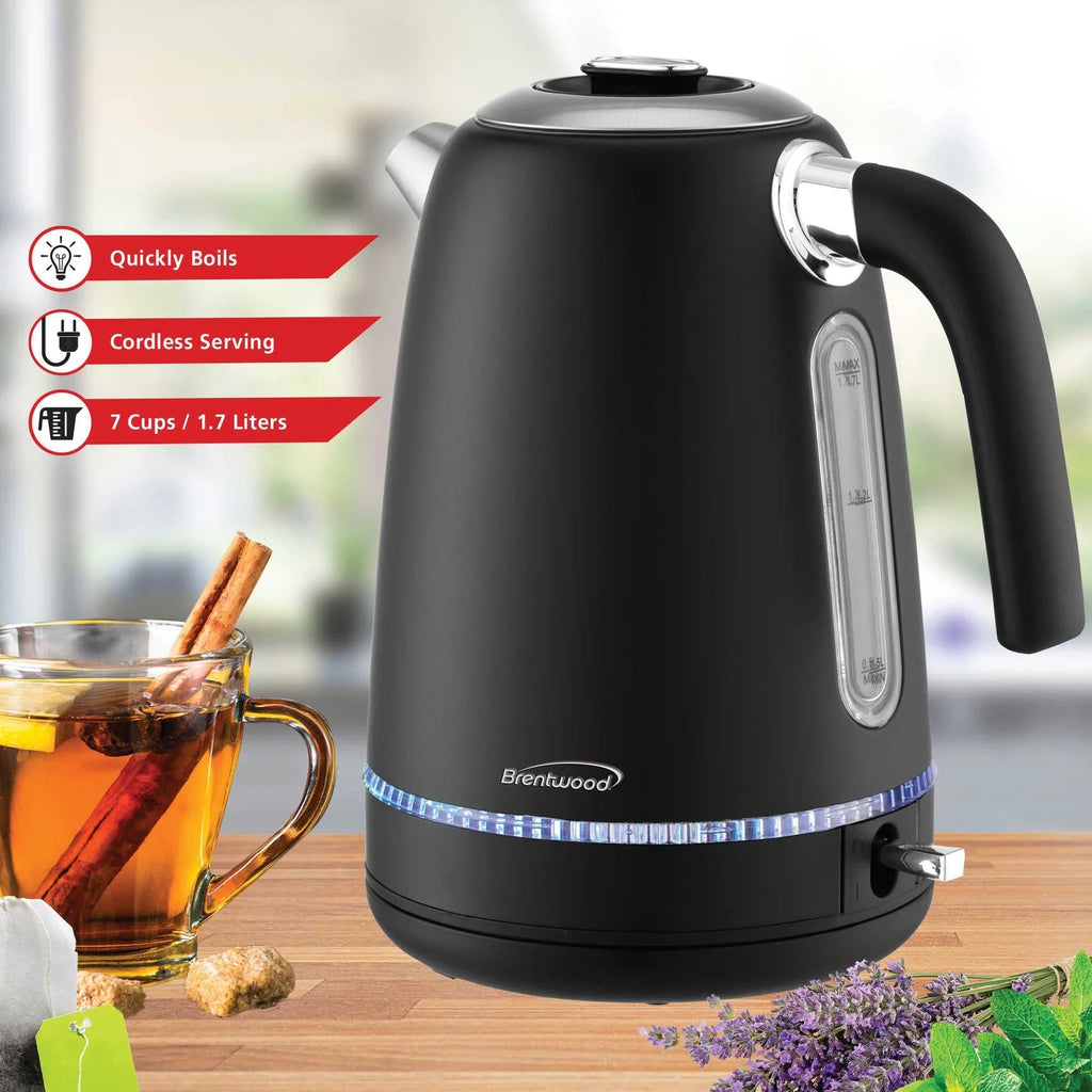 7-Cup 1,500-Watt Cordless Electric Stainless Steel Kettle S644