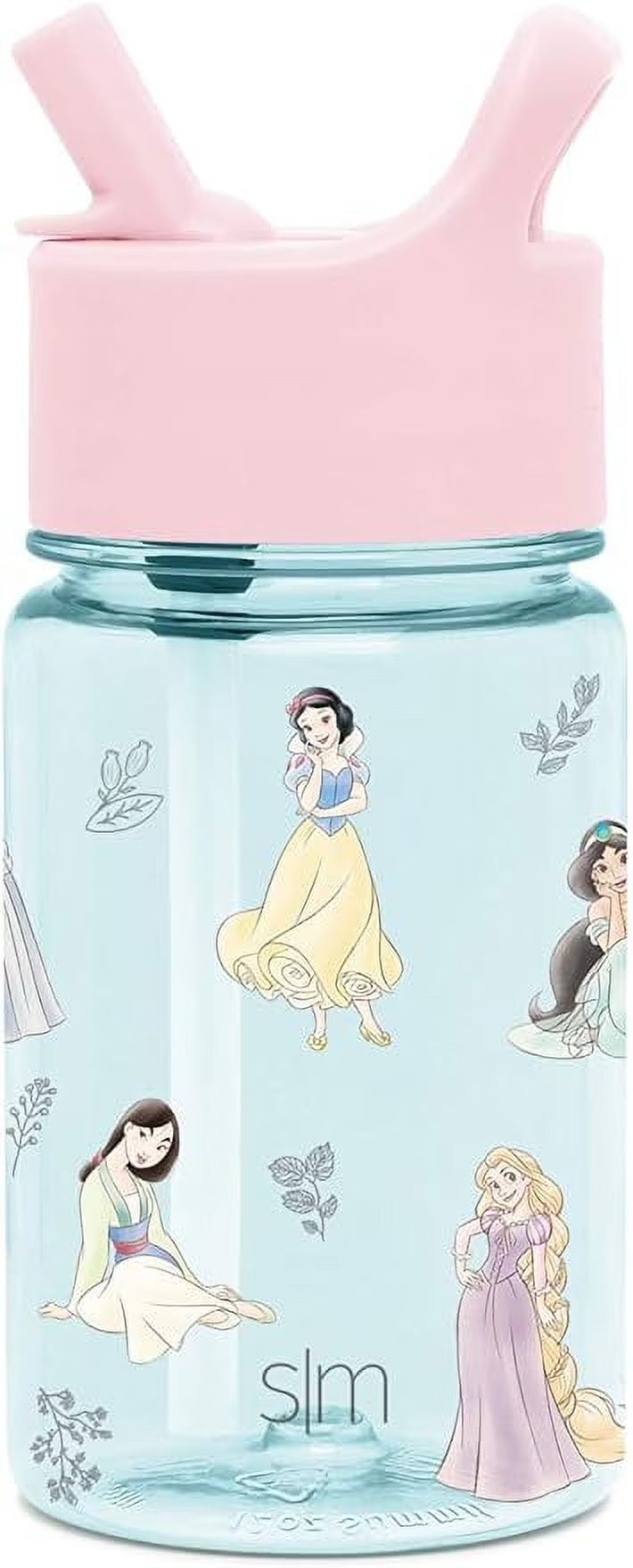 12oz Disney Kids Water Bottle with Straw Lid L503