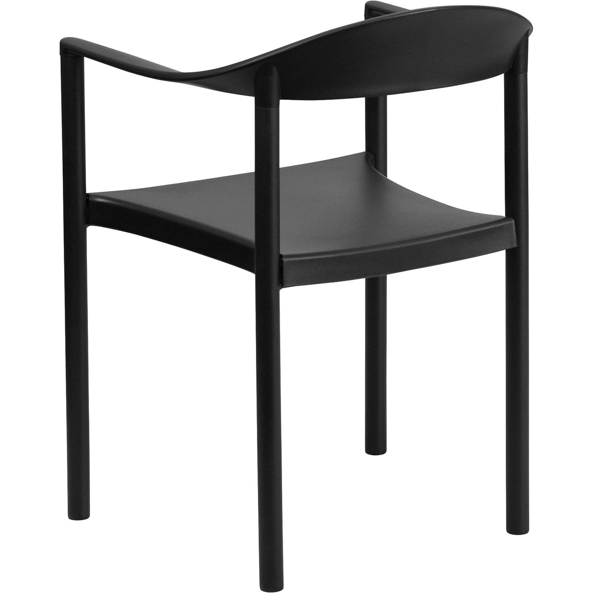 Black Plastic Stack Chair D189261