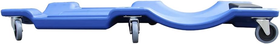 Blue Pack of 2 Rolling Garage Creeper with Padded Headrest, Dual Tool Trays and 6 Casters I537283