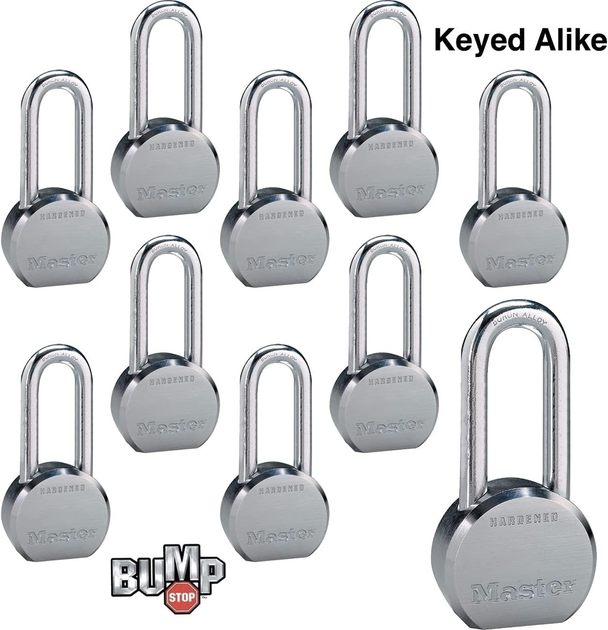 4 High Security Pro Series Keyed Alike Padlocks J453011