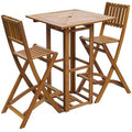 3 Piece Solid Acacia Wood Bistro Set G52340