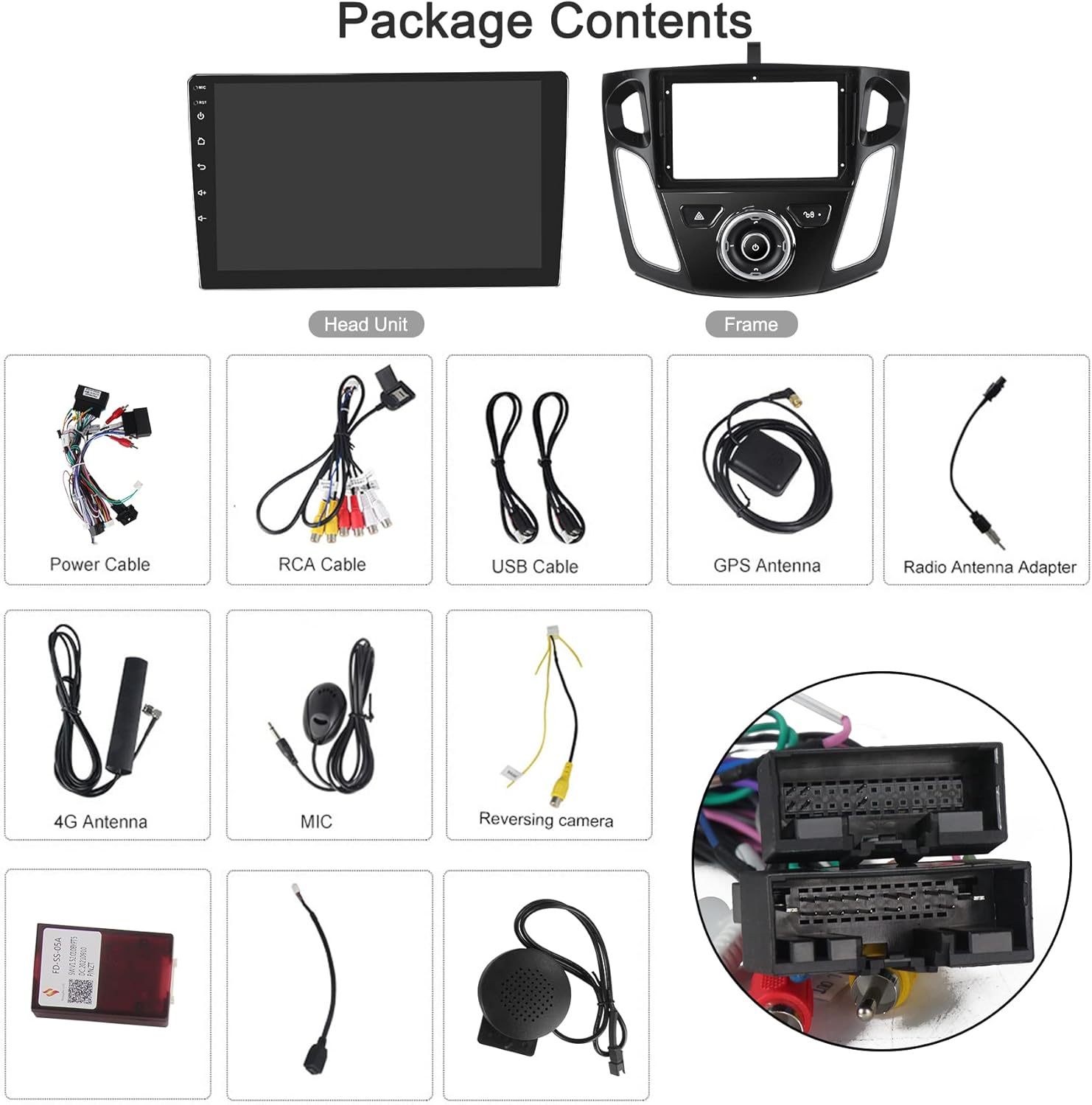 9 inch IPS Touch Screen Car Radio with CarPlay Bluetooth DSP J71709