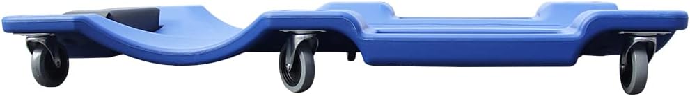 Blue Pack of 2 Rolling Garage Creeper with Padded Headrest, Dual Tool Trays and 6 Casters I537283
