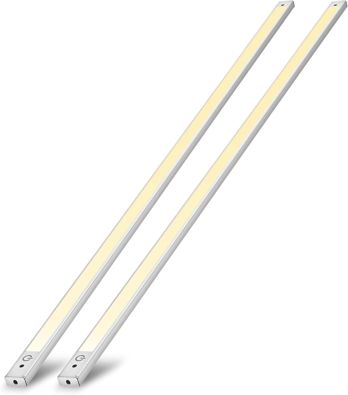 2-Pack 24 inch Under Cabinet LED Light Motion Sensor Plug in Hardwired Warm White B7179