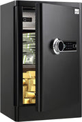 Fingerprint Safe Box 3.83 Cubic Feet with Separate Lock Box and Bottom Compartment I2083