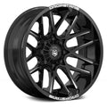 20x12 Black Deep Concave Wheels T718