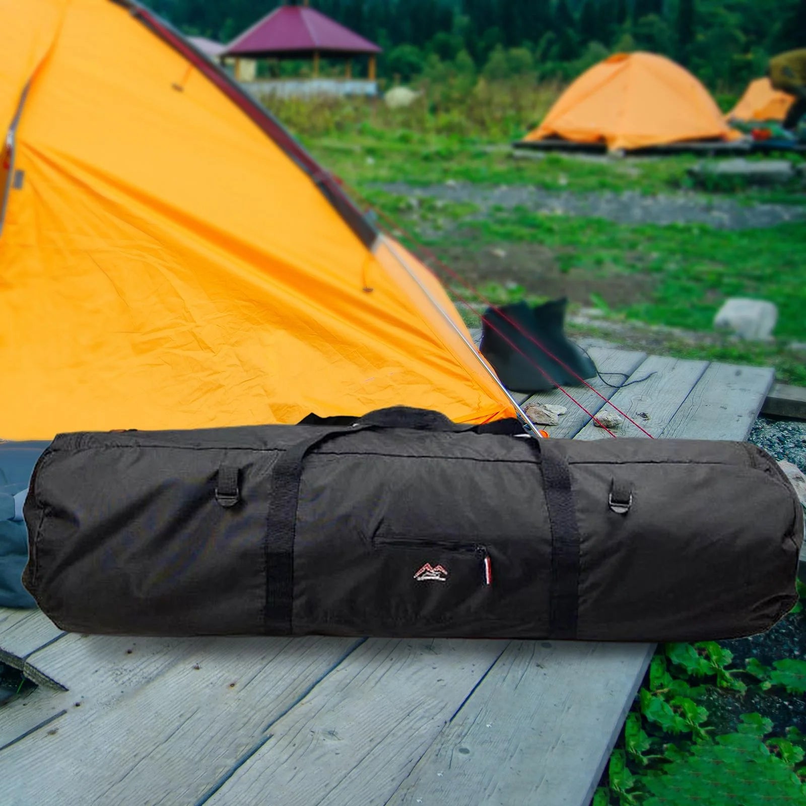 Black Camping Tent Storage Bag with Double Handles P671666